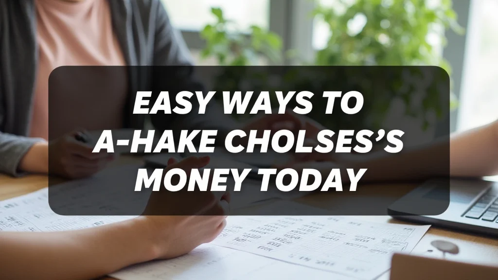 Easy Ways To Make More Money Today